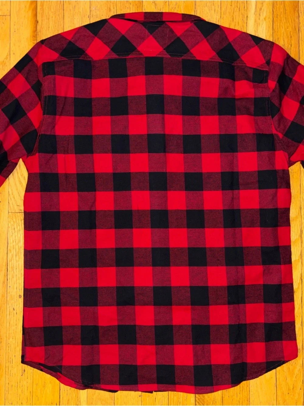 Levi’s NWT Men's Buffalo Plaid Flannel Long Sleeve Shirt - Red & Black - X Large